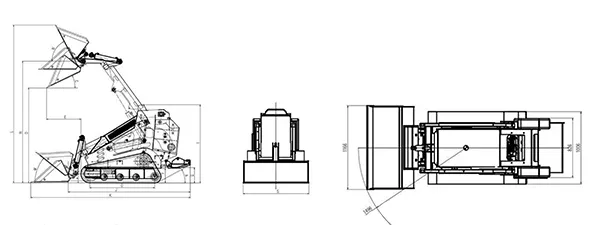 Mini chargeuse compacte sur chenilles LY850