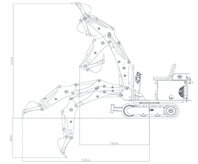 Mini pelle sur chenilles KV08