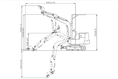 Mini pelle sur chenilles KV12/12Plus